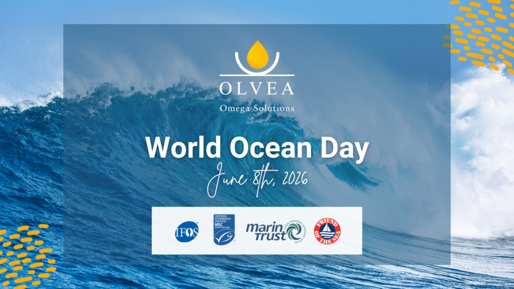 World Ocean Day – OLVEA Omega Solutions ocean wave illustrating traceable and responsibly sourced omega‑3 oils